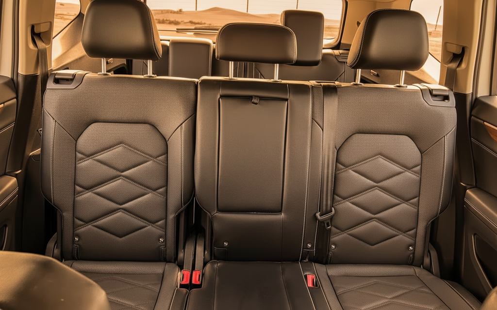 Volkswagen Teramont 2024 leather seats and cabin – rental in Dubai