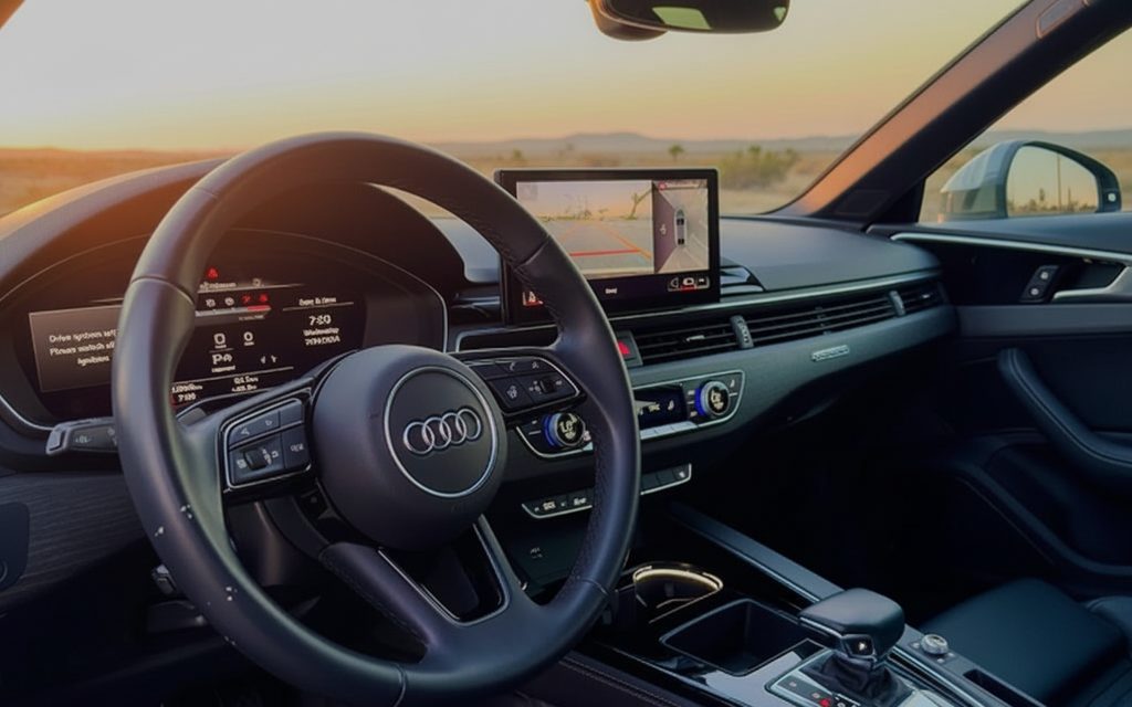 Audi A4 2022 interior view showing trim