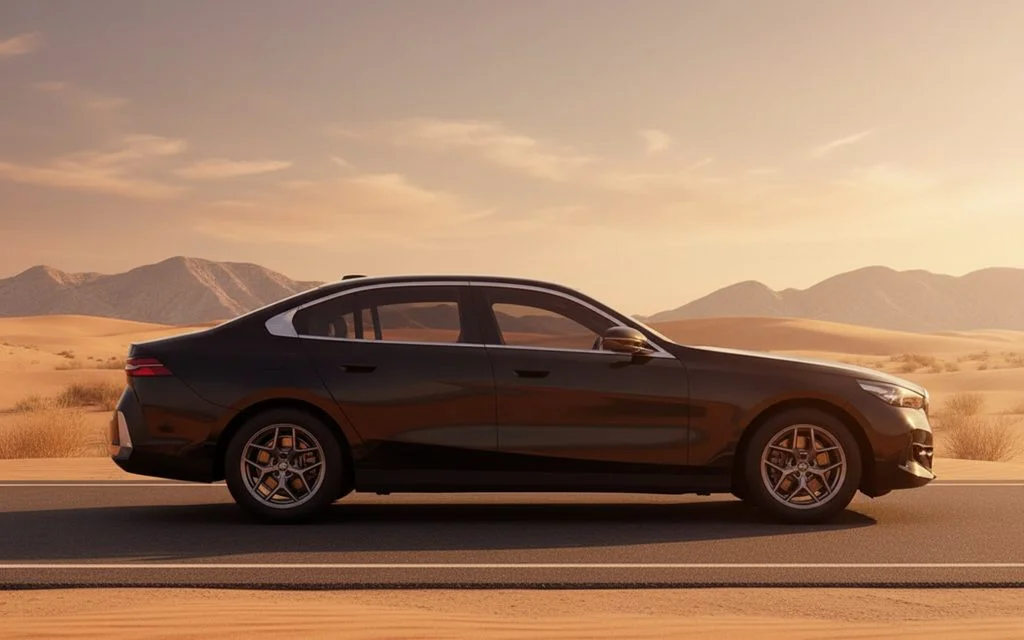 Bmw 520 2024 Black side profile