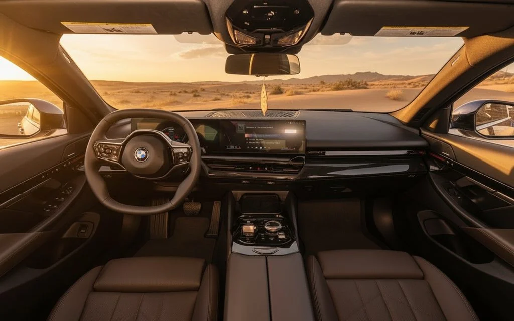 Bmw 530 2024 interior view showing trim