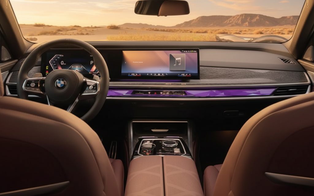 Bmw 730 2024 interior view showing trim