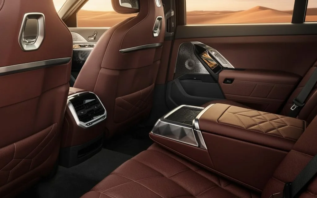 Bmw 735 2024 interior view showing trim