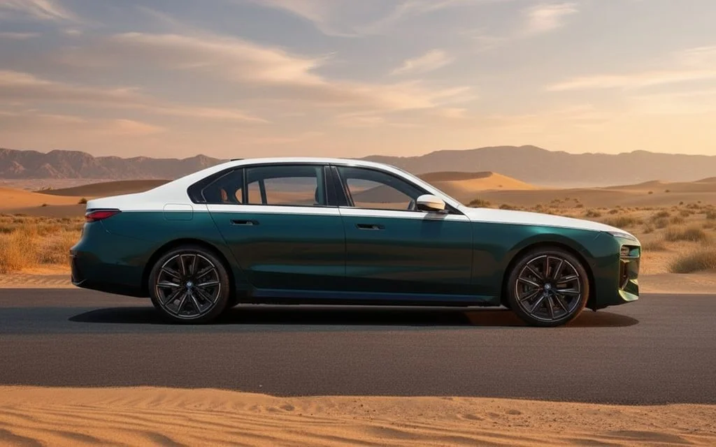 Bmw 740 2023 Black side profile