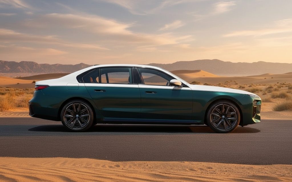 Bmw 740 2023 Black side profile