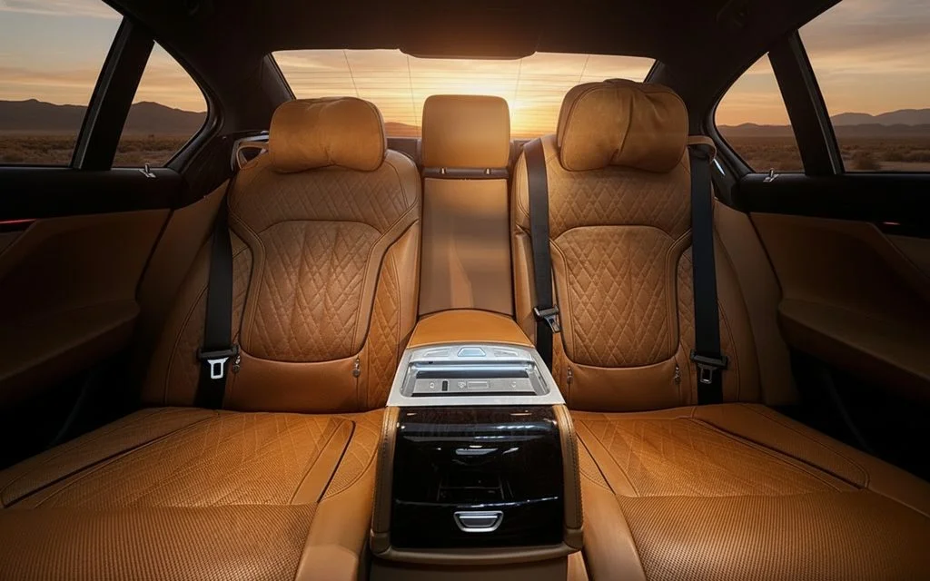 Bmw 750 2021 leather seats and cabin