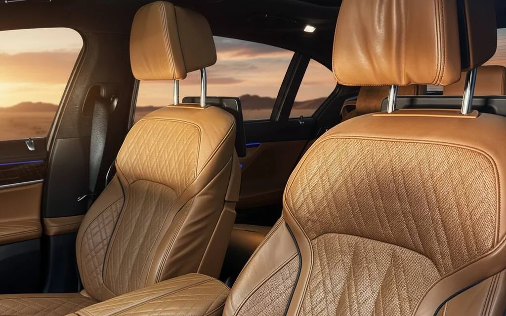 Bmw 750 2021 leather seats and cabin