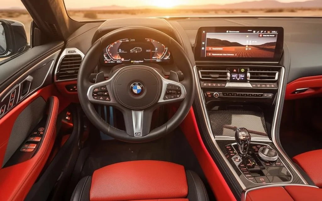 Bmw 840 2024 interior view showing trim