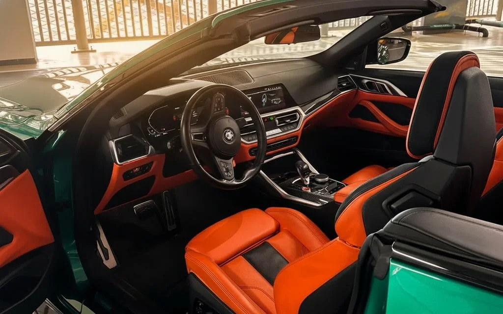 Bmw M4 2024 interior view showing trim