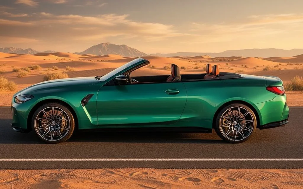 Bmw M4 2024 Green side profile