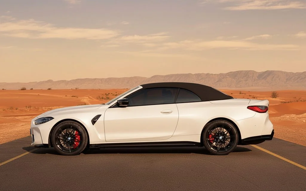 Bmw M4 2024 White side profile