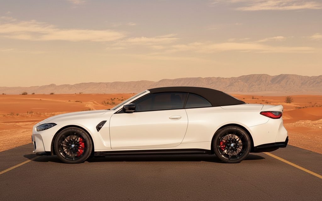 Bmw M4 2024 White side profile