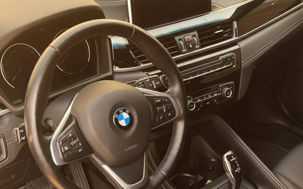 Bmw X1 2021 interior view showing trim