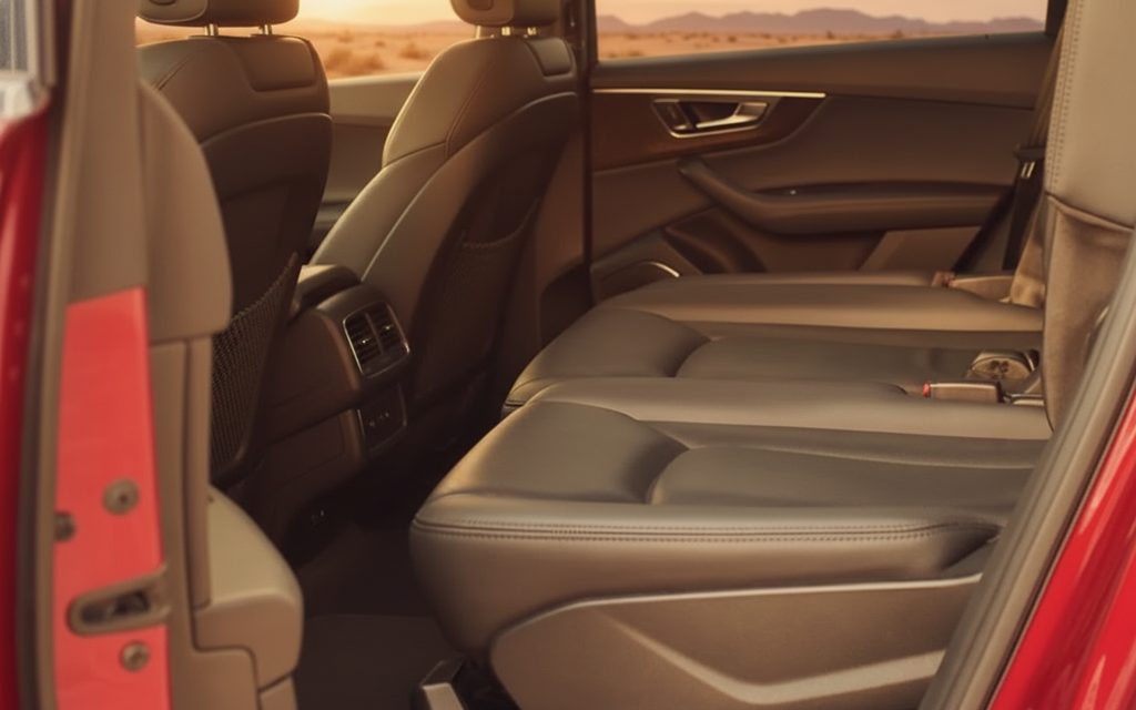 Audi Q7 2021 leather seats and cabin – rental in Dubai