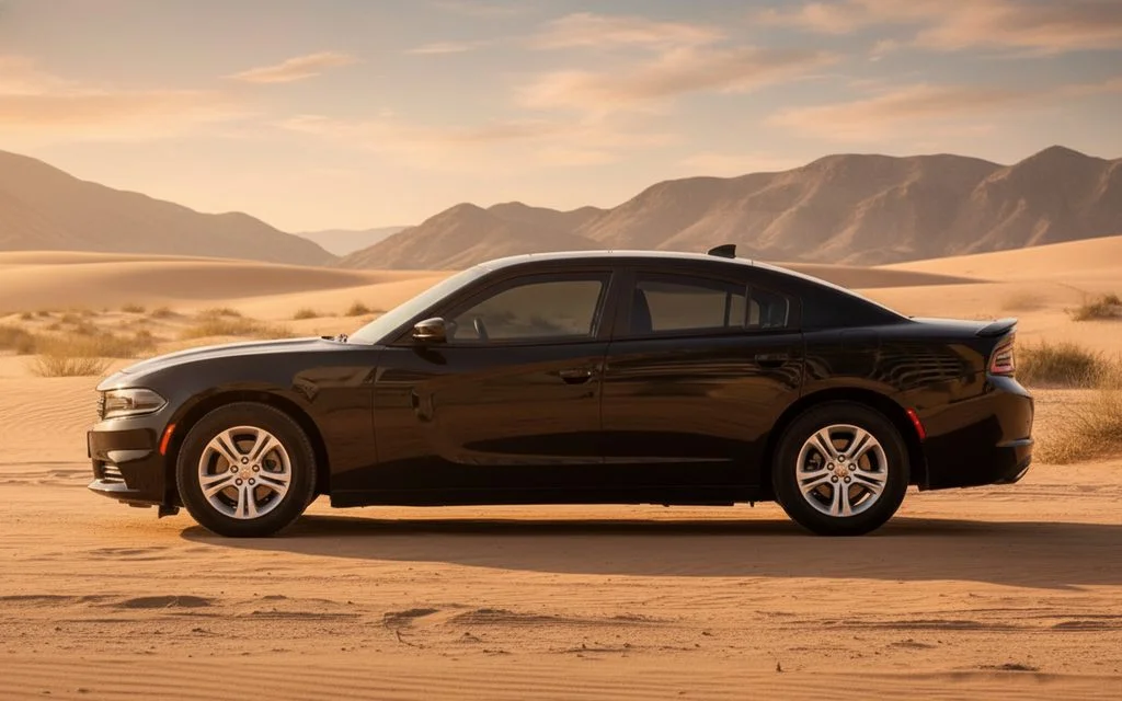 Dodge Charger 2022 Black side profile