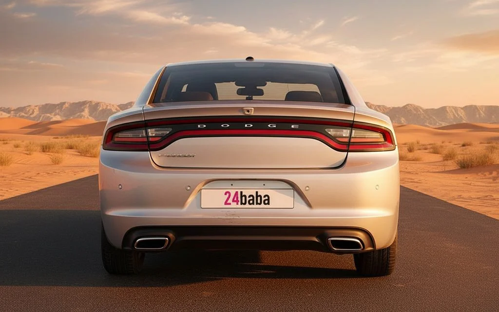 Dodge Charger 2022 Silver rear view showing taillights