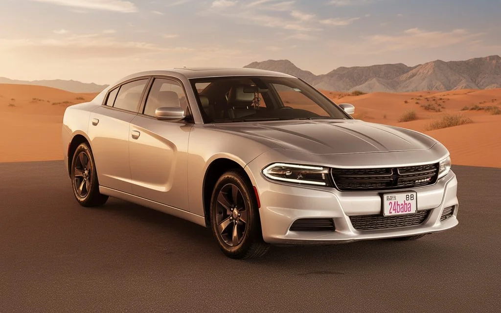 Dodge Charger 2022 Silver parked outdoor scene