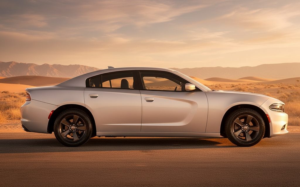 Dodge Charger 2022 Silver side profile