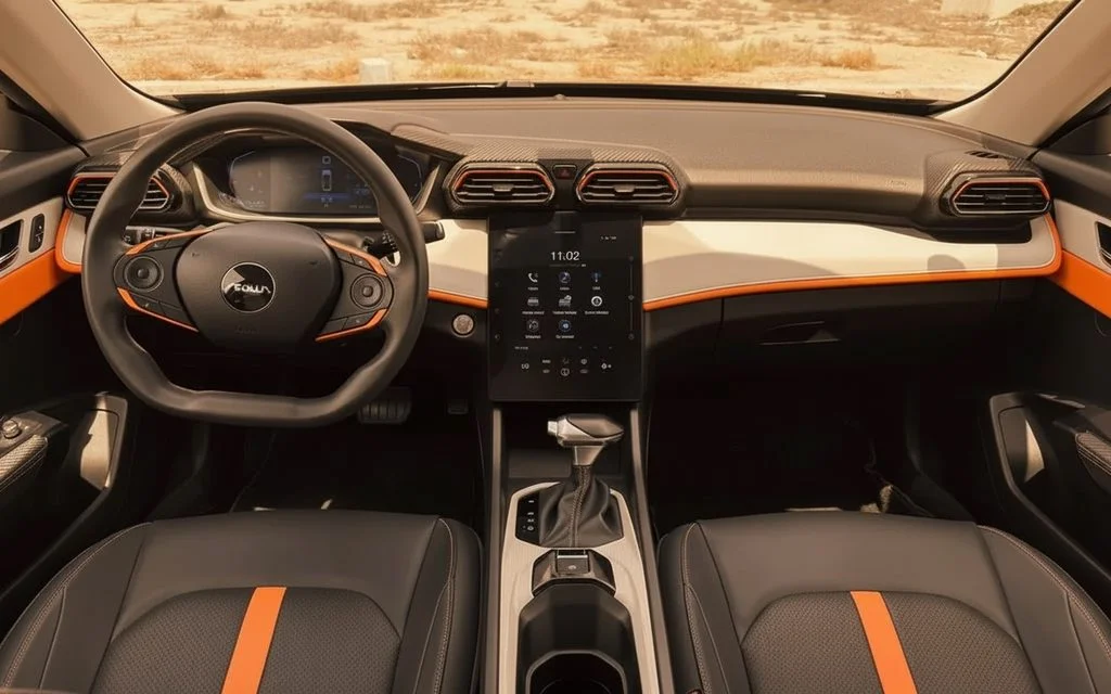 Dongfeng Shine 2026 interior view showing trim – rental in Dubai