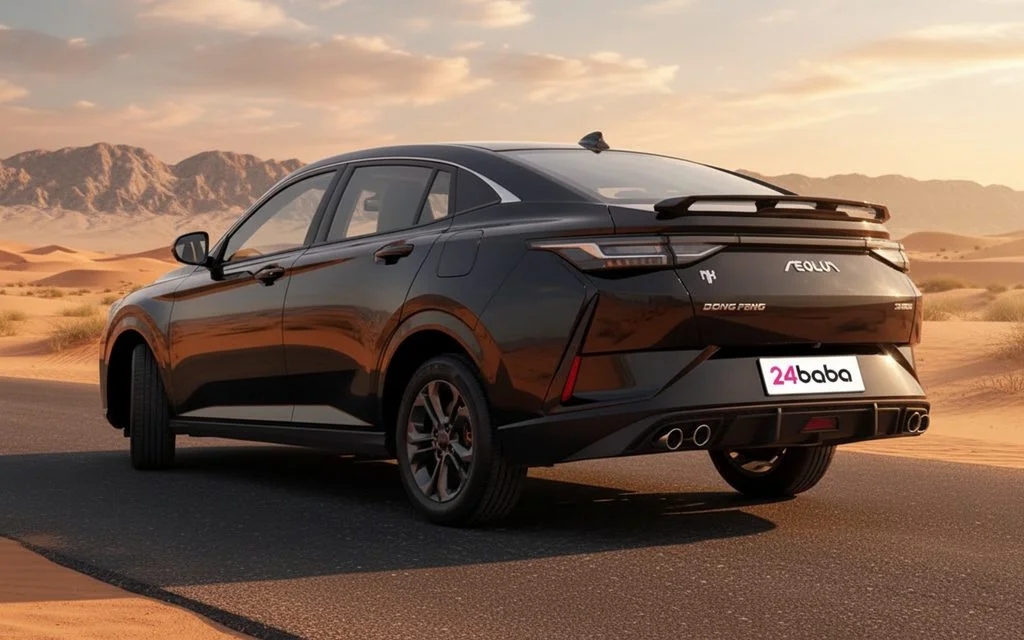 Dongfeng Shine 2026 Black rear view showing taillights – rental in Dubai