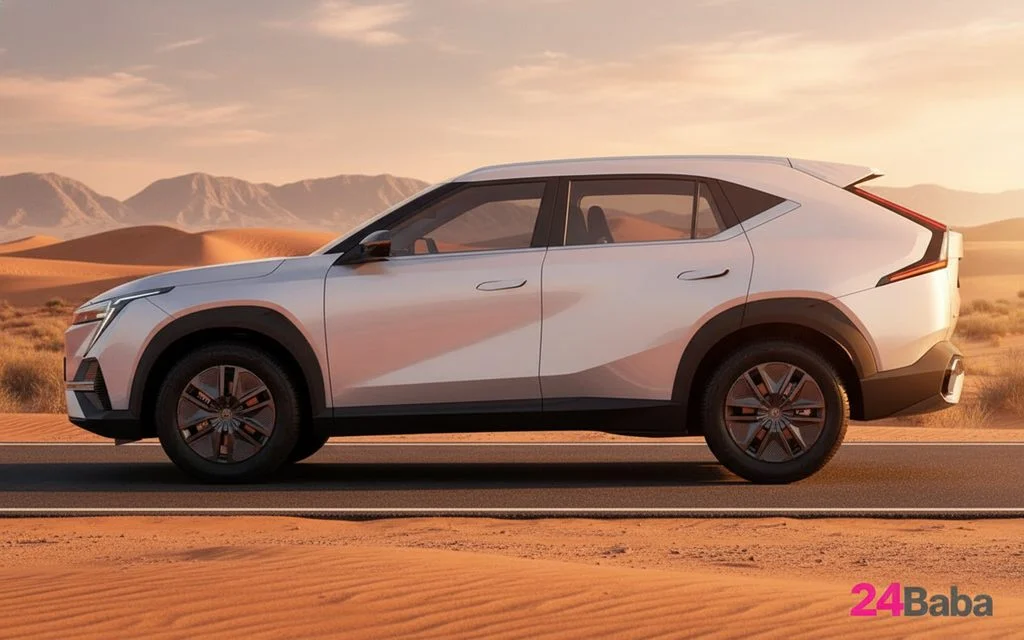 Gac Emkoo 2023 Silver side profile – rental in Dubai