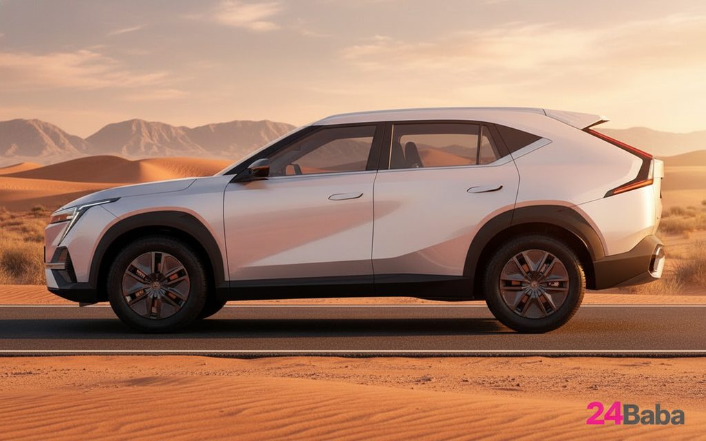 Gac Emkoo 2023 Silver side profile – rental in Dubai