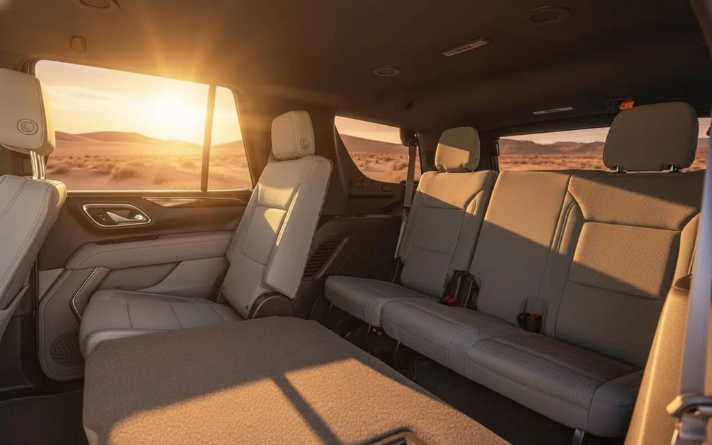 Gmc Yukon 2023 leather seats and cabin – rental in Dubai