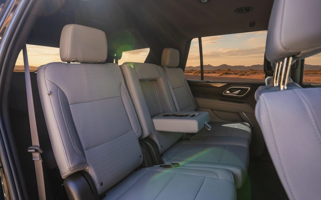 Gmc Yukon 2023 leather seats and cabin – rental in Dubai