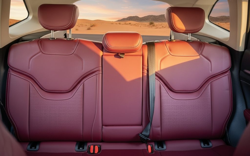 Haval H6 2023 leather seats and cabin – rental in Dubai