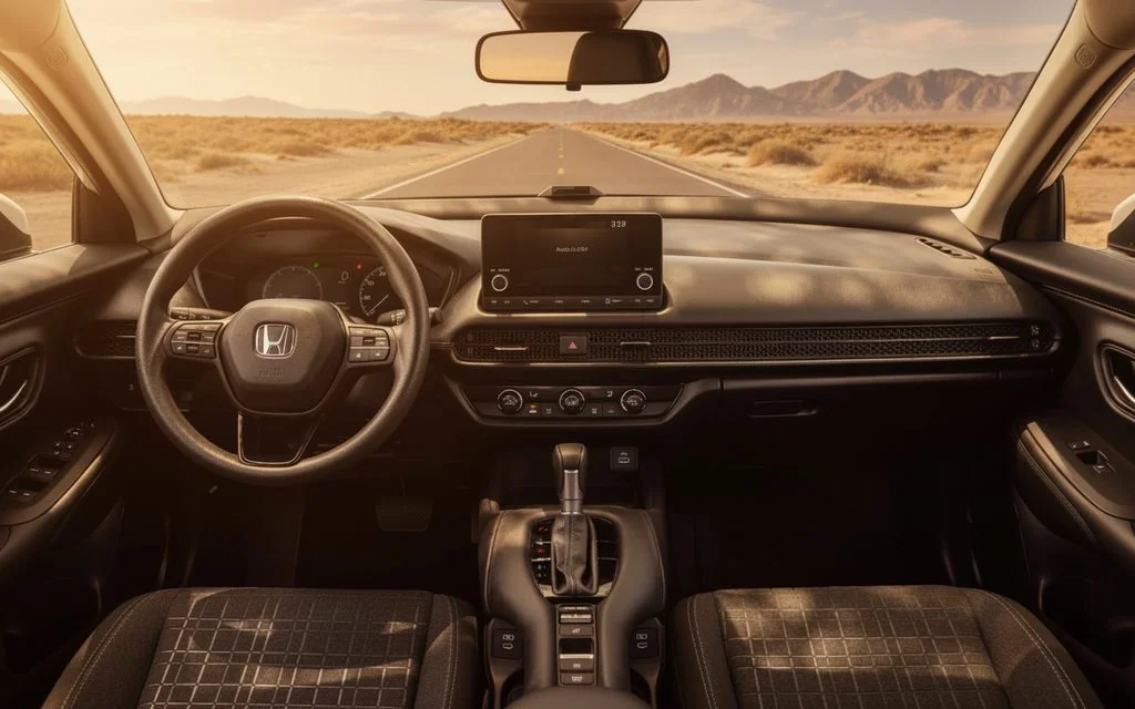 Honda Hrv 2025 interior view showing trim – rental in Dubai