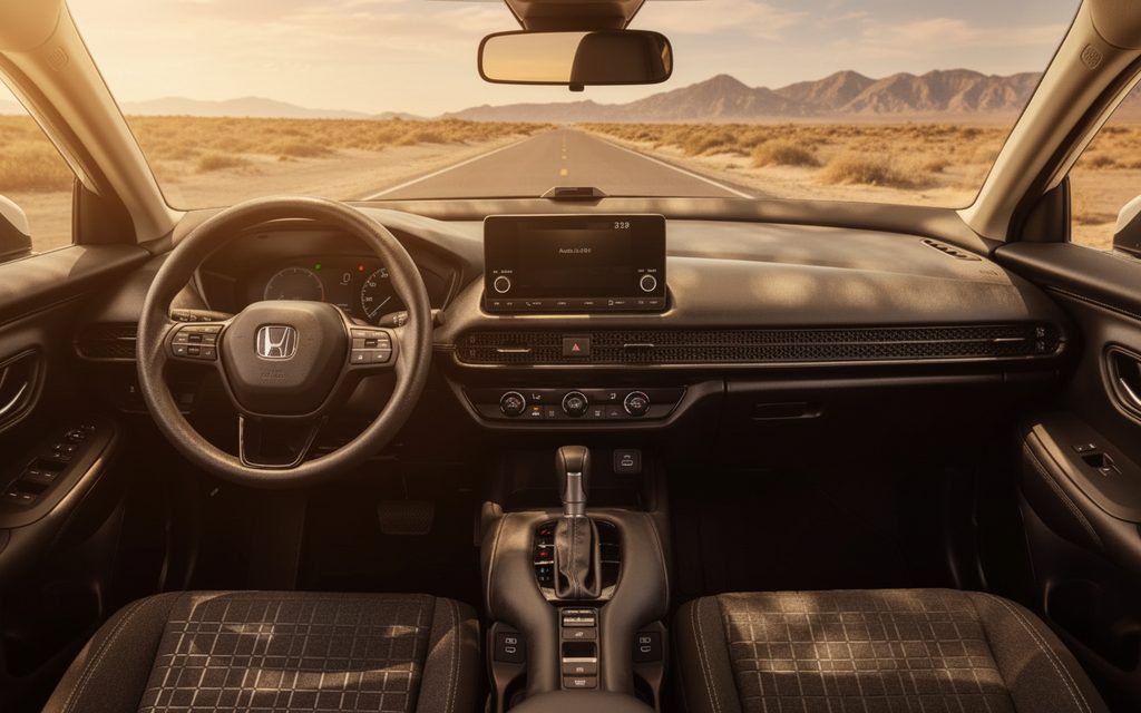 Honda Hrv 2025 interior view showing trim – rental in Dubai
