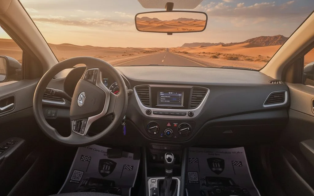 Hyundai Accent 2021 interior view showing trim