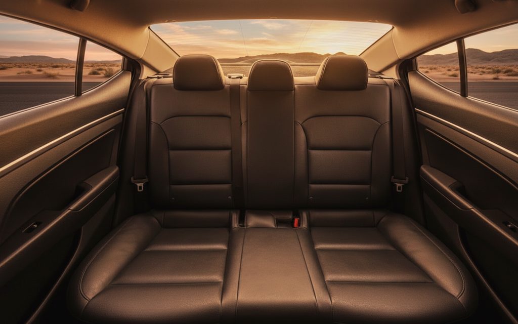 Hyundai Avante 2020 leather seats and cabin – rental in Dubai