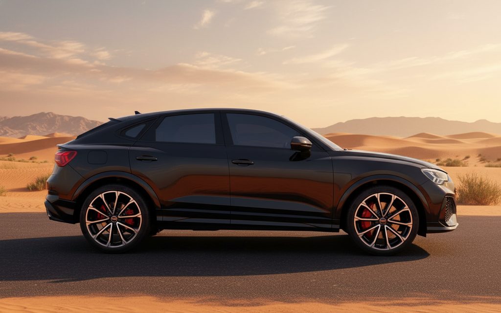 Audi RsQ3 2023 Black side profile