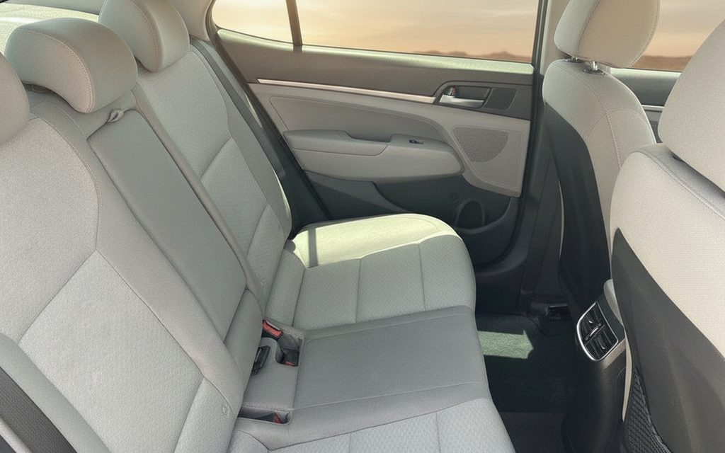 Hyundai Elantra 2020 leather seats and cabin – rental in Dubai