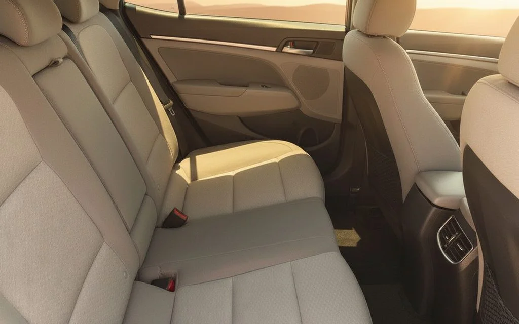 Hyundai Elantra 2020 leather seats and cabin – rental in Dubai
