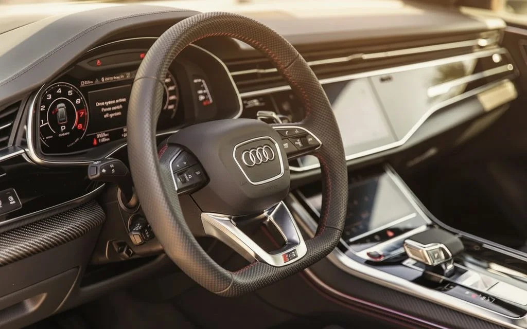 Audi RsQ8 2021 interior view showing trim