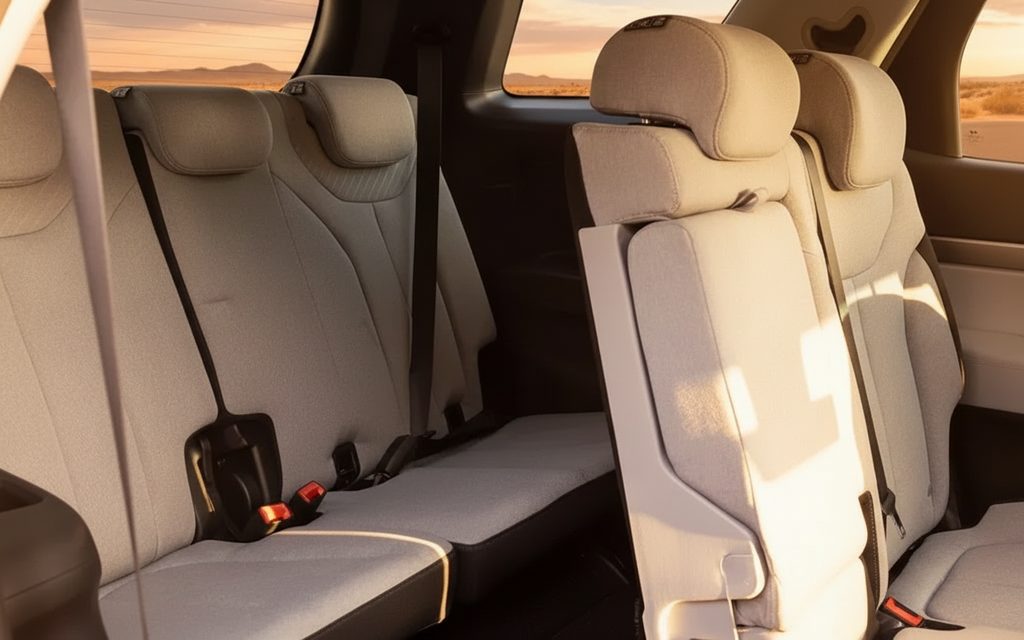 Hyundai Palisade 2023 leather seats and cabin – rental in Dubai