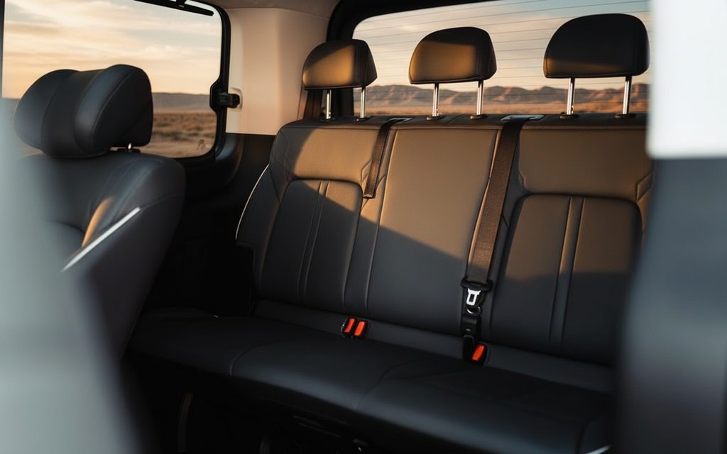 Hyundai Staria 2023 leather seats and cabin – rental in Dubai