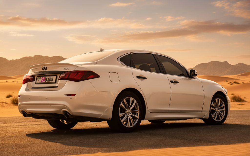 Infiniti Q70 2025 alloy wheel close up – rental in Dubai