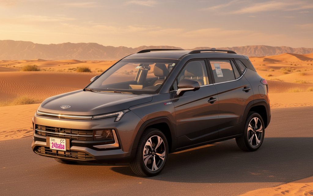 Jac Js4 2025 Grey front view with headlights – rental in Dubai