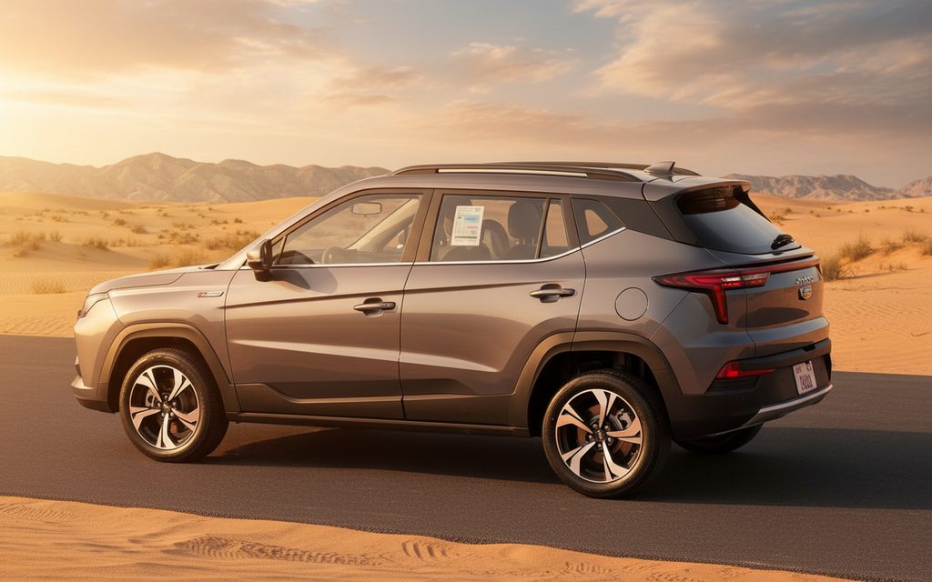 Jac Js4 2025 Grey side profile – rental in Dubai