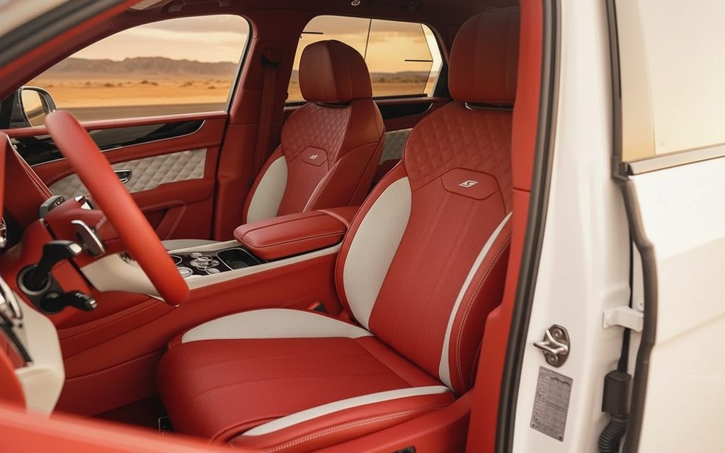 Bentley Bentayga 2023 leather seats and cabin – rental in Dubai