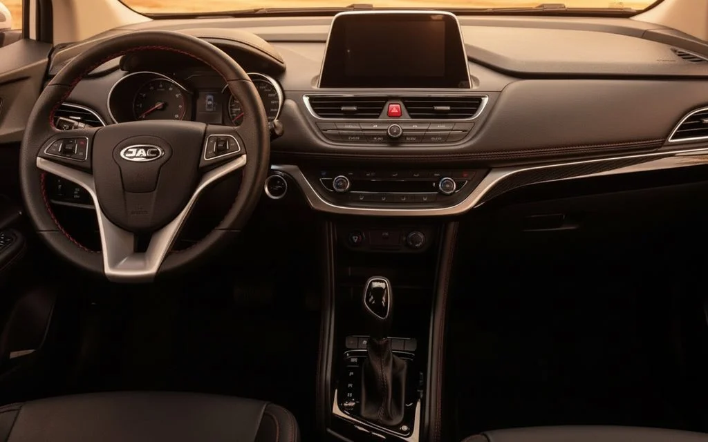 Jac S3 2023 dashboard and infotainment – rental in Dubai