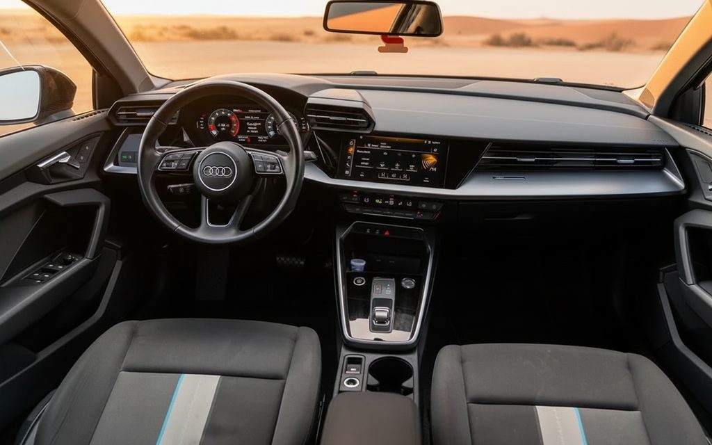 Audi A3 2023 interior view showing trim