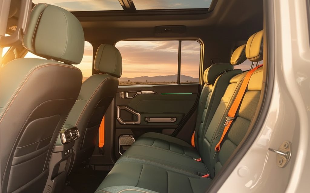 Jetour T2 2026 leather seats and cabin – rental in Dubai