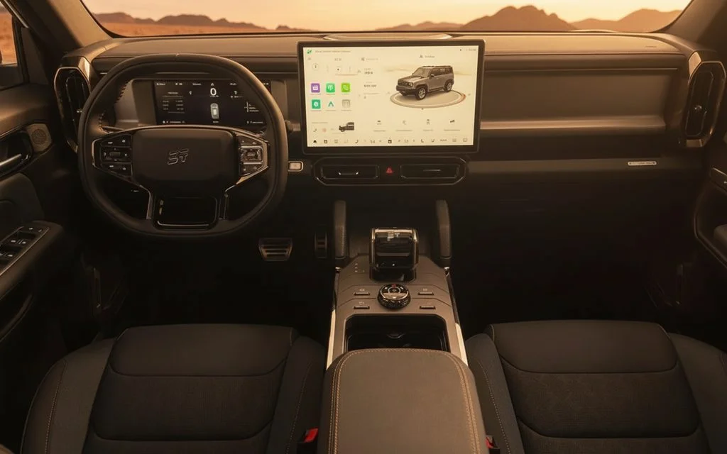 Jetour T2 2026 interior view showing trim – rental in Dubai