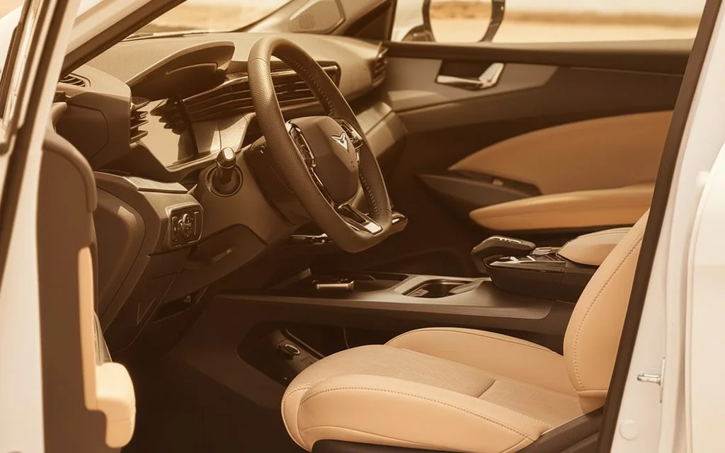 Kaiyi X7 2026 interior view showing trim – rental in Dubai