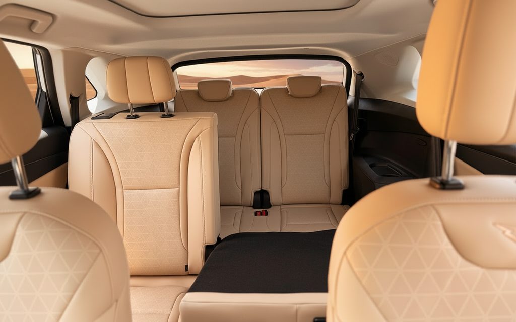 Kaiyi X7 2026 leather seats and cabin – rental in Dubai