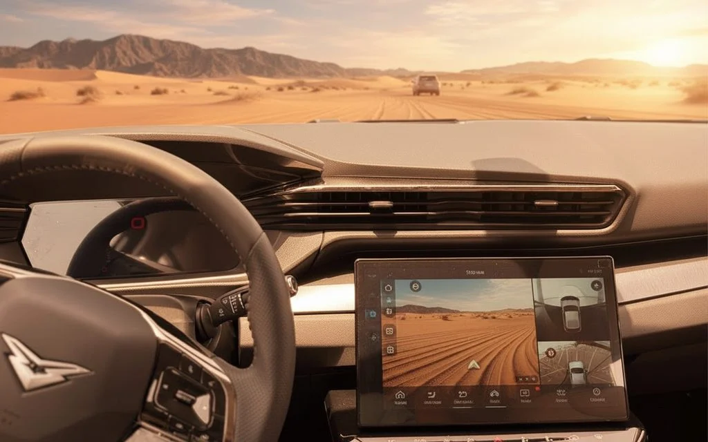 Kaiyi X7 2026 interior view showing trim – rental in Dubai