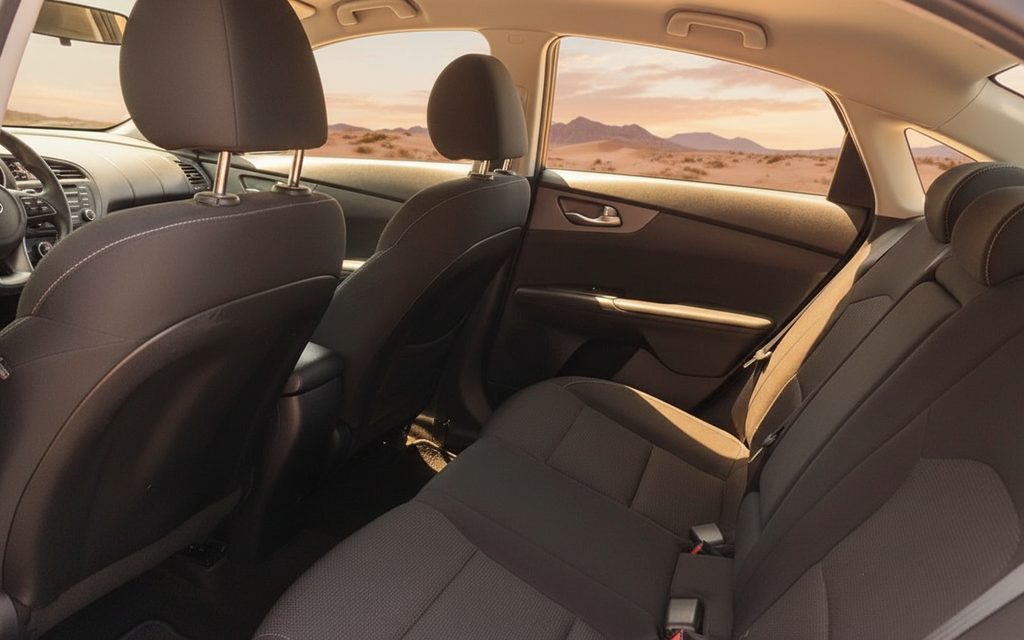 Kia Forte 2021 leather seats and cabin – rental in Dubai